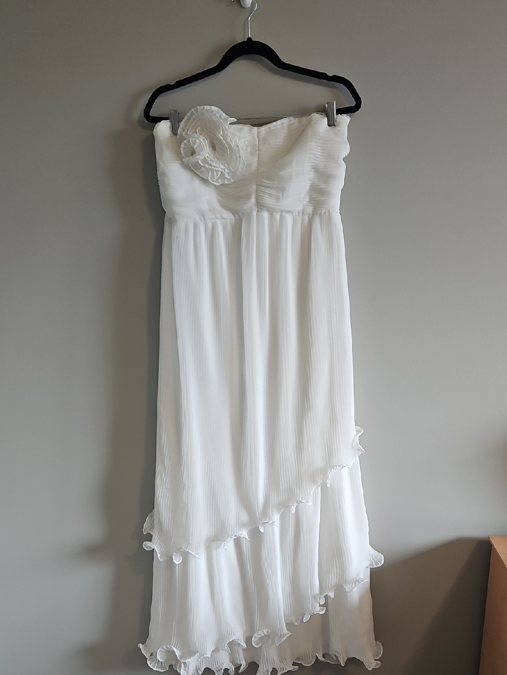 Wedding Dress The Limited Strapless Ivory with Floral Accent On Bust